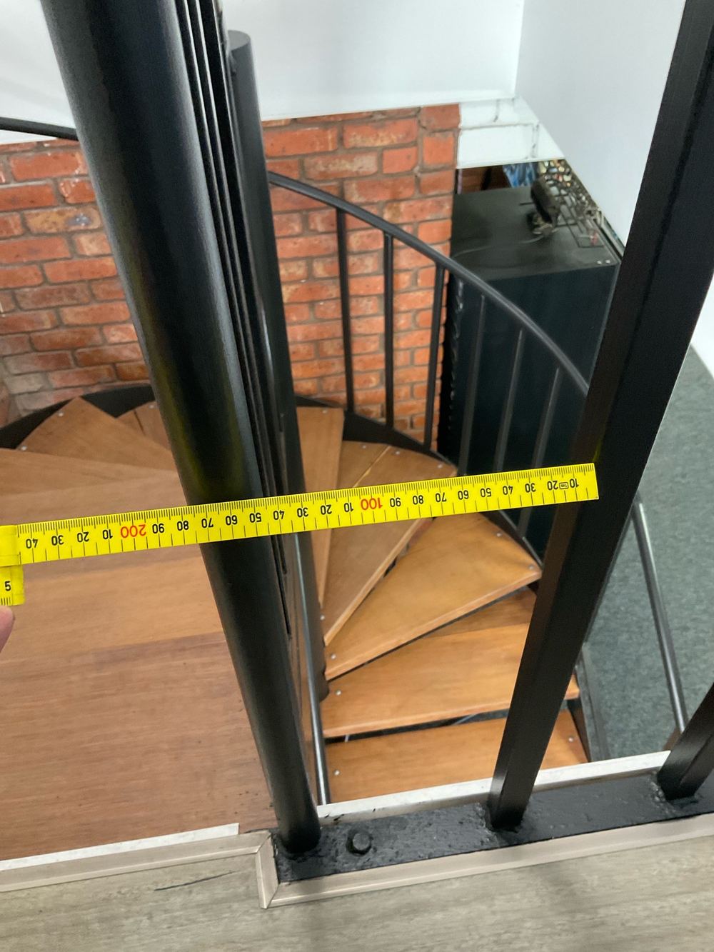 Stair balustrade gaps over 125mm, a fall risk for small children, found during a pre-purchase inspection in Newport