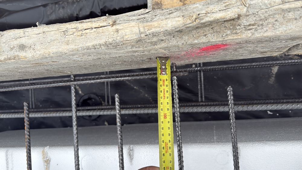 Slab pre-pour inspection in Mambourin